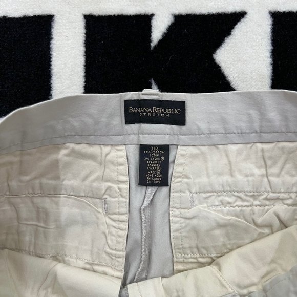 Banana Republic Stretch Khaki Wide Leg Pants. - Picture 4 of 5